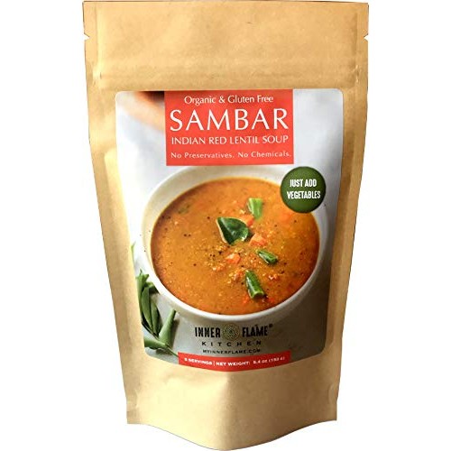 Inner Flame Organic Instant Sambar Powder - Sambar Mix- Red Lent