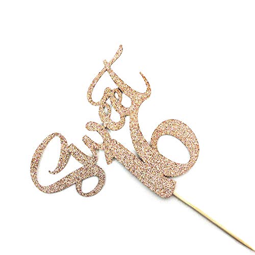 Innoru Champagne Gold Sweet 16 Cake Topper - Happy 16Th Birthday