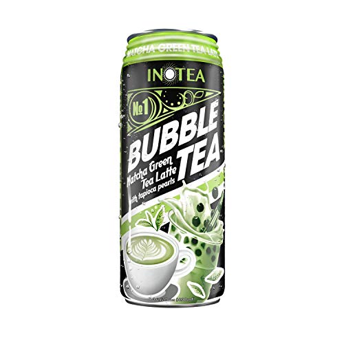Bubble Tea Inotea Matcha Green Tea Latte Bubble Tea Ready to Dri...