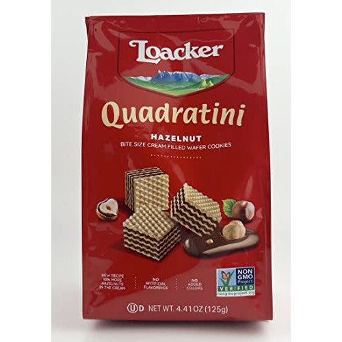 Loacker Quadratini Wafer Cookies Variety 5 Pack- Vanilla Wafers ...
