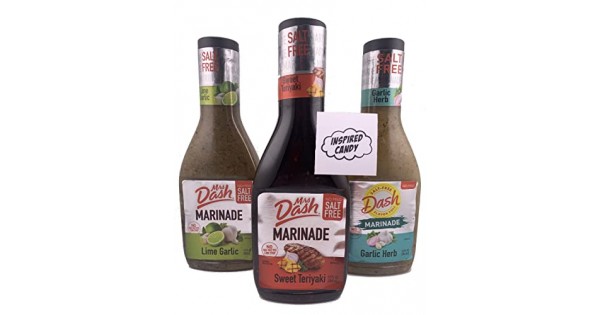 Mrs Dash Marinade, 3 Flavor Variety Pack of 12oz Bottles