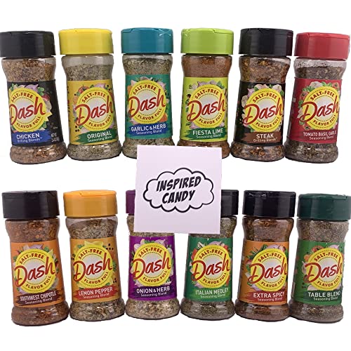 Mrs Dash Seasoning Salt Free Variety 12 Pack by Inspired Candy. ...