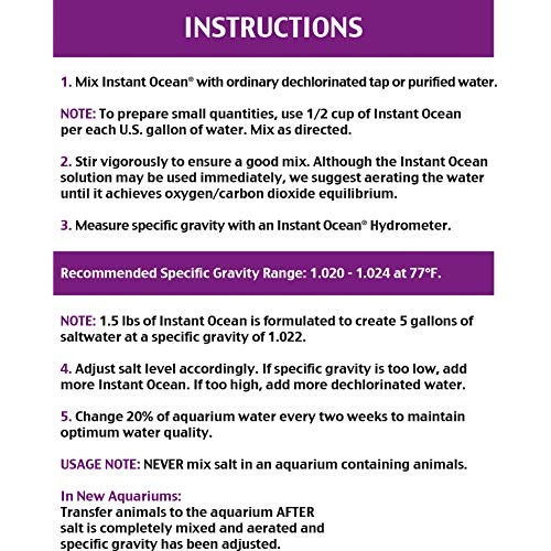 Instant Ocean Sea Salt For Marine Aquariums, Nitrate &Amp; Phosphate