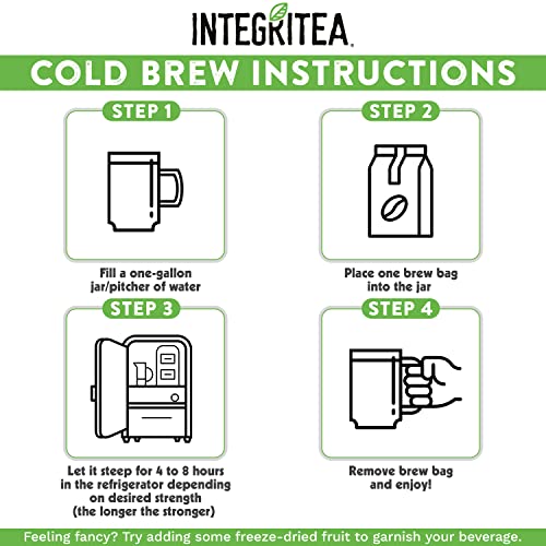 IntegriTEA Green Mango Flavored Green Tea Loose Leaf Bags - 6-Ba...