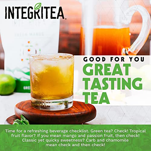 IntegriTEA Green Mango Flavored Green Tea Loose Leaf Bags - 6-Ba...