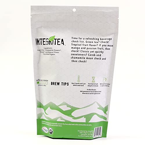 IntegriTEA Green Mango Flavored Green Tea Loose Leaf Bags - 6-Ba...