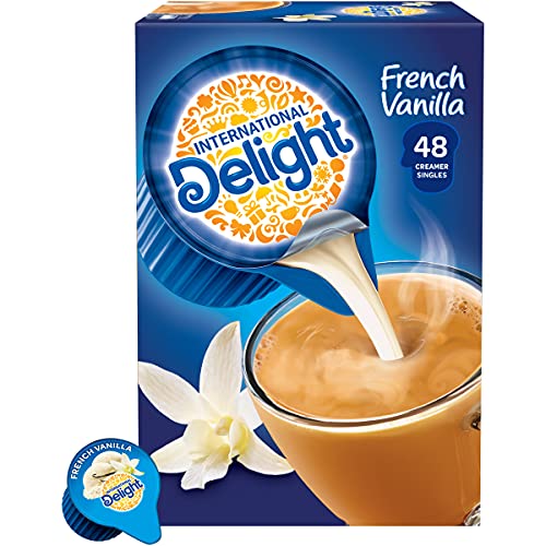 International Delight Coffee Creamer Singles, French Vanilla, 48