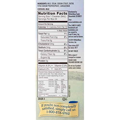 Land O Lakes Mini Moos Half &Amp; Half Dairy Creamer 24-0.28 Fl. Oz