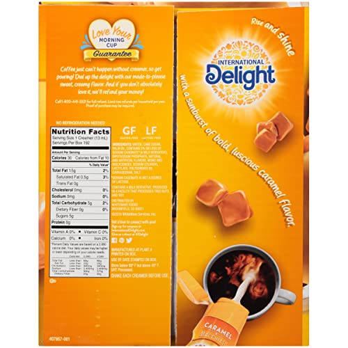 International Delight Coffee Creamer Singles, Caramel Macchiato,