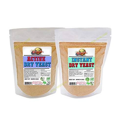 Active &Amp; Instant Dry Yeast -4 Oz Each! Expire 06-2022 - Fast Shi
