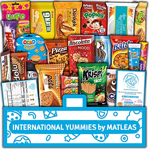 Maxi Blue International Snack Box - Gourmet Exotic Treats - Fore...