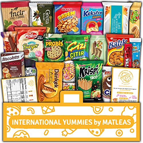 Maxi Saffran Yellow International Snack Box - Exotic Treats - Fo...