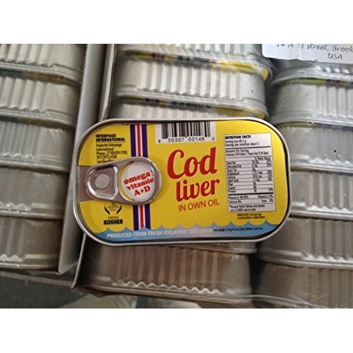 Cod Liver In Own Oil 4.3 Oz. Pack Of 5