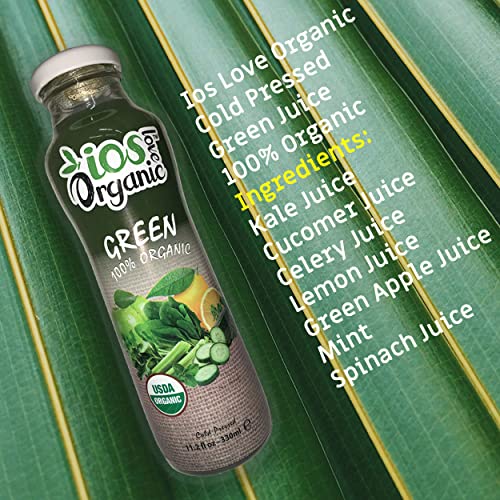 IOS Love Organic Juice - USDA Organic Certified - Cold Pressed, ...