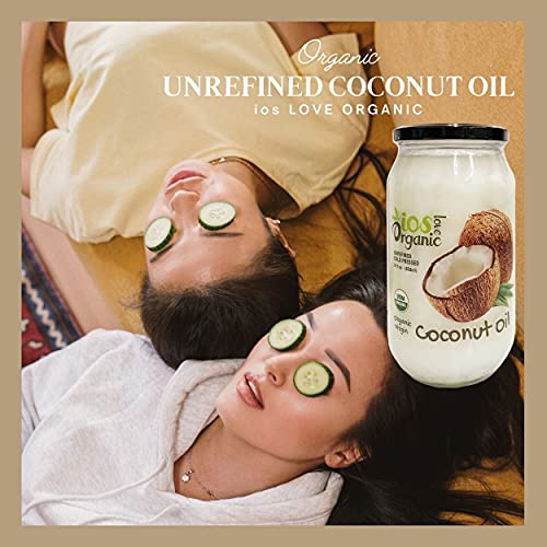 Ios Love Organic Virgin Coconut Oil - Unrefined Cold Pressed Coc
