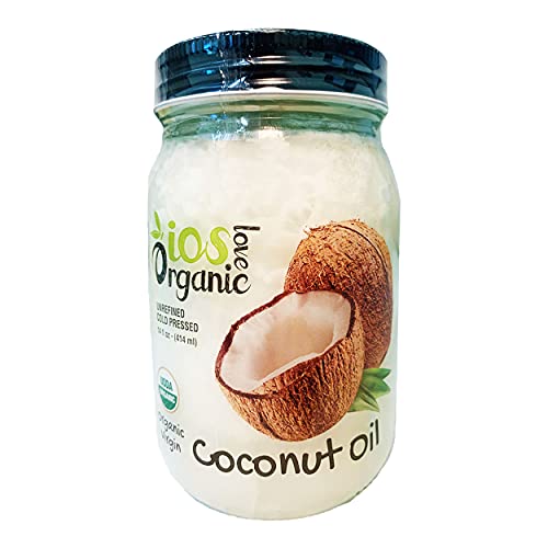 Ios Love Organic Virgin Coconut Oil - Unrefined Cold Pressed Coc