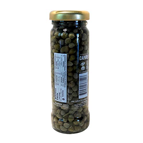 Ios Organic Non-Pareil Capers In Sea Salt, Usda Organic, Vegan,