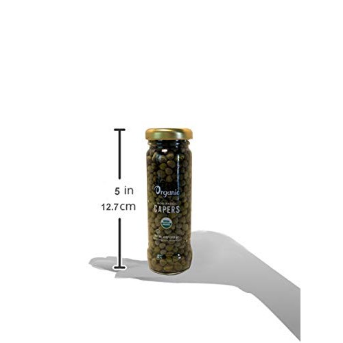 Ios Organic Non-Pareil Capers In Sea Salt, Usda Organic, Vegan,