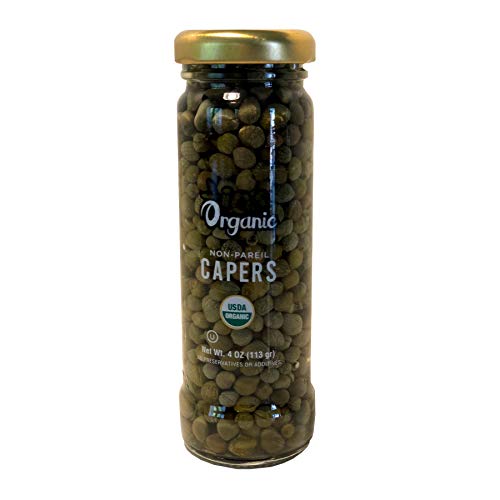 Ios Organic Non-Pareil Capers In Sea Salt, Usda Organic, Vegan,