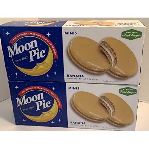 Moon Pie Mini Banana Marshmallow Sandwich . 2 pack. 2 Boxes Of ...