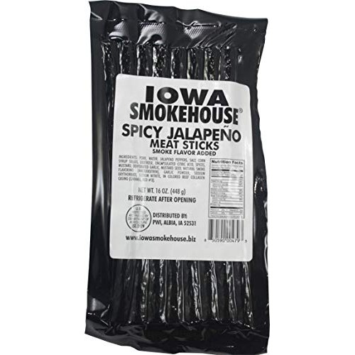 Smoked Meat Sticks Spicy Jalapeno, 16Oz