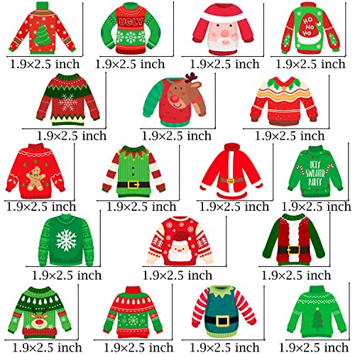 36Pcs Ugly Sweater Cupcake Toppers Ugly Sweater Party Decoration 36Pcs Ugly Sweater Cupcake Toppers Ugly Sweater Party Decoration