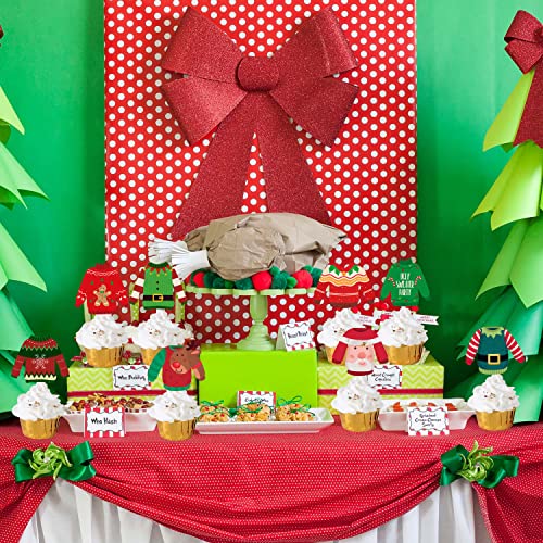 36Pcs Ugly Sweater Cupcake Toppers Ugly Sweater Party Decoration 36Pcs Ugly Sweater Cupcake Toppers Ugly Sweater Party Decoration