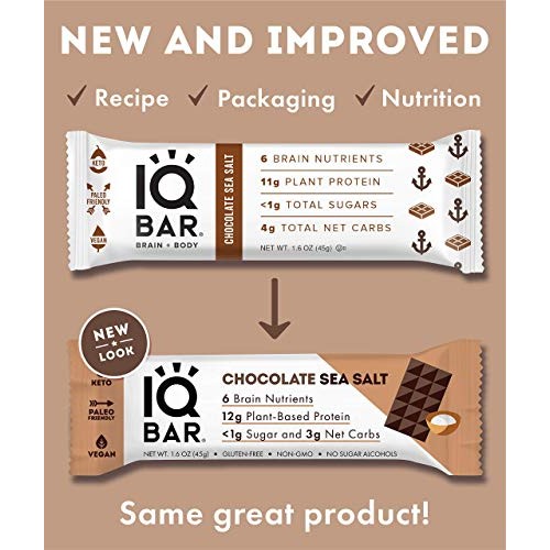 Iqbar Brain And Body Keto Protein Bars - Chocolate Sea Salt Keto