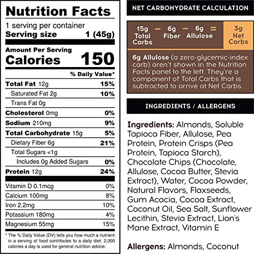 Iqbar Brain And Body Keto Protein Bars - Chocolate Sea Salt Keto