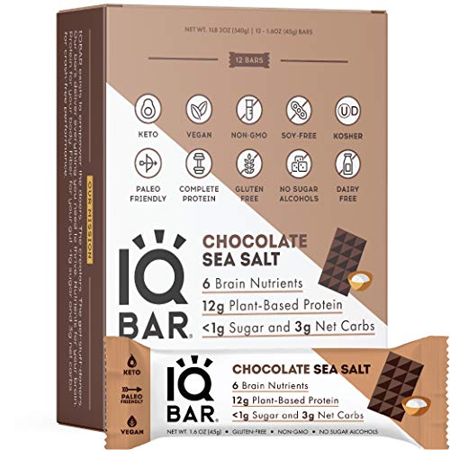 Iqbar Brain And Body Keto Protein Bars - Chocolate Sea Salt Keto