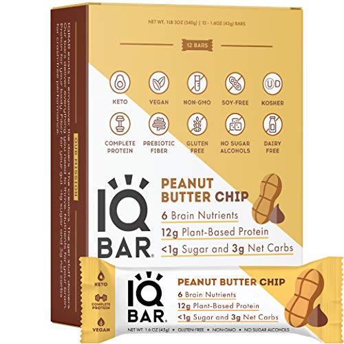 Iqbar Brain And Body Keto Protein Bars - Peanut Butter Chip Keto