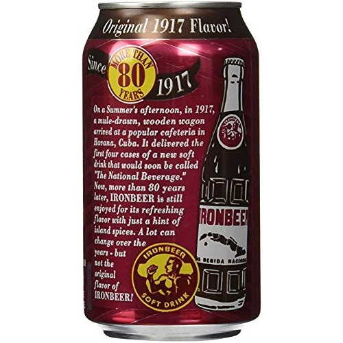 Ironbeer Soft Drink, Original Flavor, Since 1917, 12Oz 15-Pack