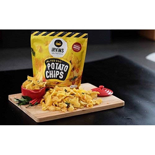Irvins Salted Egg Potato Chips Crisps 230G