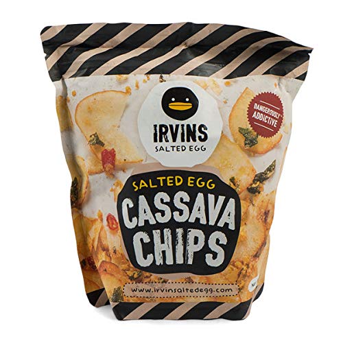 Irvins Salted Egg Cassava Chips Crisps 105G Per Bag