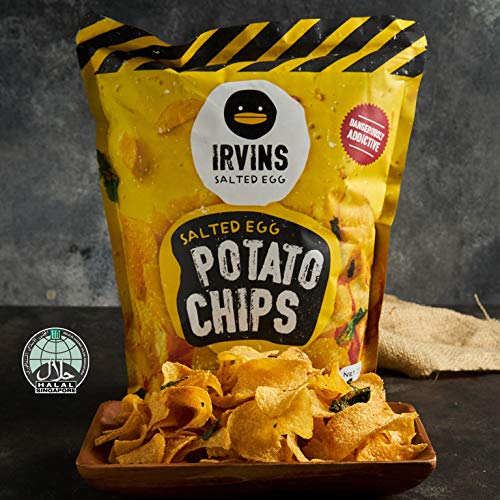 Irvins Salted Egg Potato Chips Crisps 105G