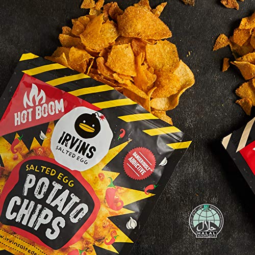 Irvins Salted Egg Potato Chips Hot Bomb 105G