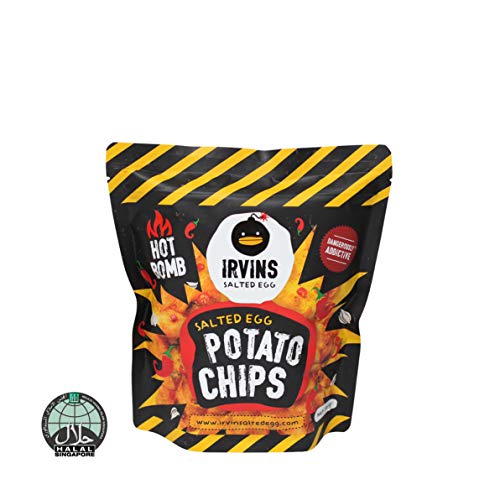 Irvins Salted Egg Potato Chips Hot Bomb 105G