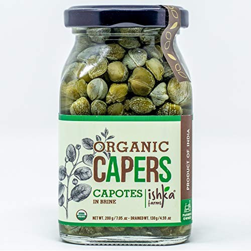 Ishka Farms Premium Organic Capers In Brine Capote - Usda 100%