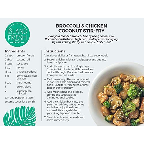 Island Fresh Superior Organic Virgin Coconut Oil, 54 Ounce