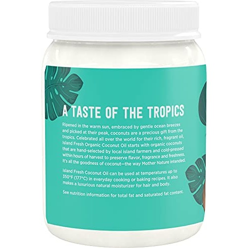 Island Fresh Superior Organic Virgin Coconut Oil, 54 Ounce