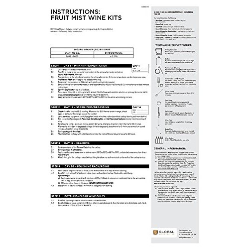 Blood Orange Sangria Wine Making Kit By Island Mist