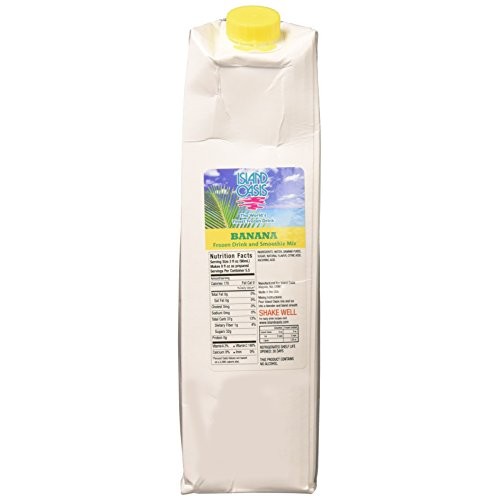 Island Oasis Sb3X Premium Banana Drink Mix Bottle, 1 L