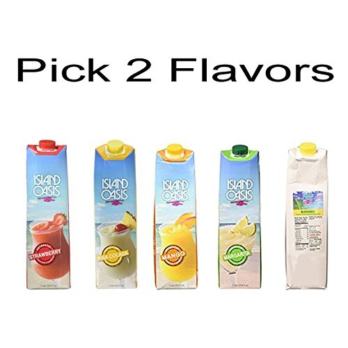 Island Oasis Premium Drink Mix, 1 Liter Bottle Pick 2 Flavors