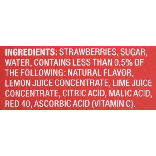 Island Oasis Sb3X Premium Strawberry Drink Mix Bottle, 1 L