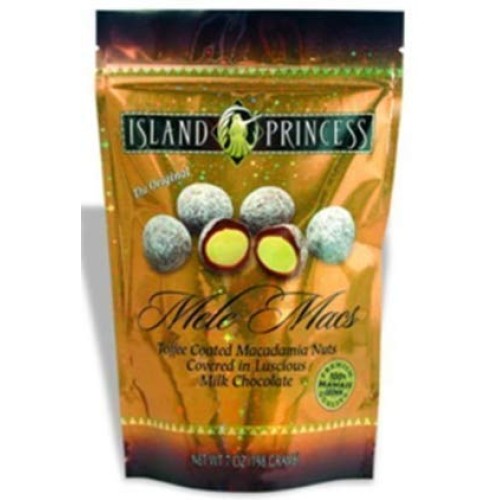 Pack Of 3 Island Princess Mele Macs Toffee Coated Macadamia Nu