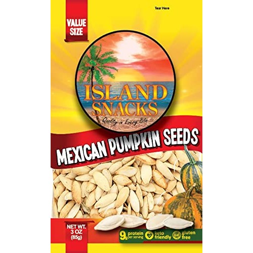 Island Snacks Pumpkin Seeds, 3 Ounce Pack Of 6