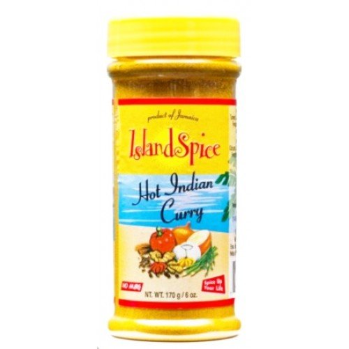Island Spice Hot Indian Curry-Product Of Jaimaica -Three 6 Oz Jars