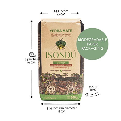 Isondu Organic Yerba Mate Loose Leaf Tea -Traditional South Amer