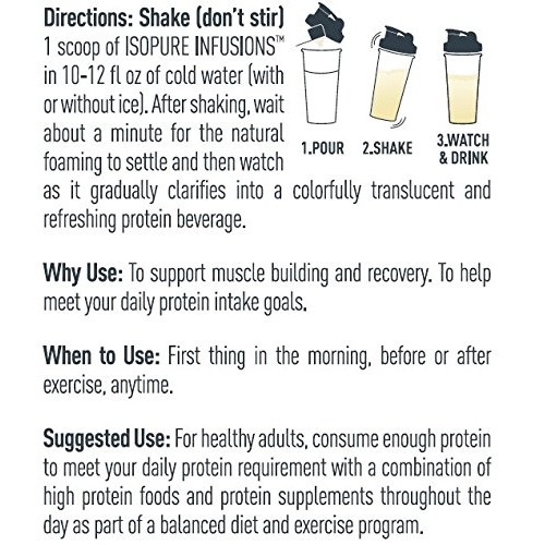 Isopure Infusions, Refreshingly Light Fruit Flavored Whey Protei