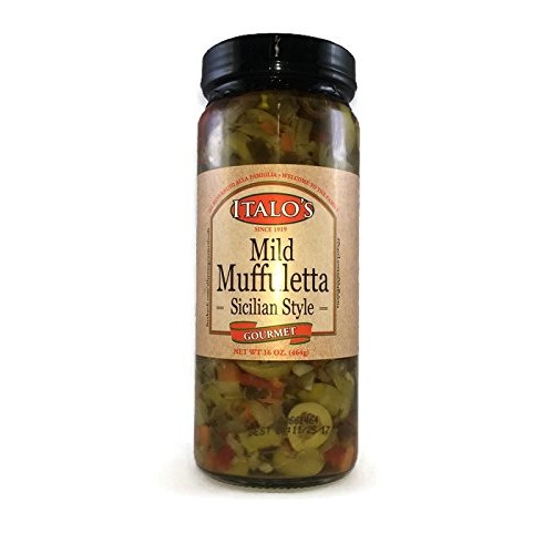 Italos Gourmet Mild Muffuletta Sicilian Style Olive Salad